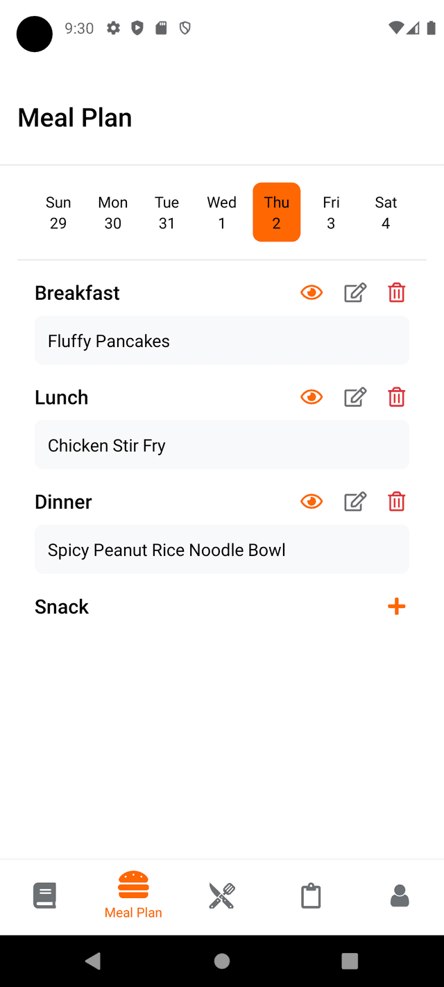 Meal Planning